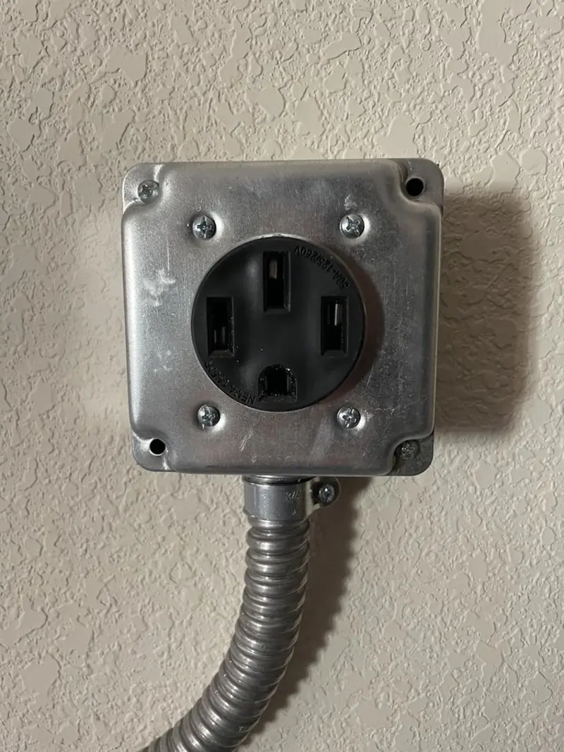 NEMA 14-50 outlet installed for Electrical Panel Upgrade in North Mankato